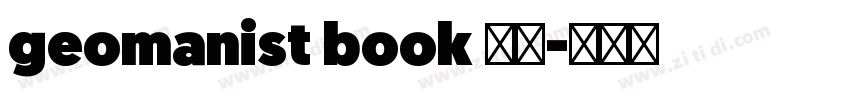 geomanist book 粗体字体转换